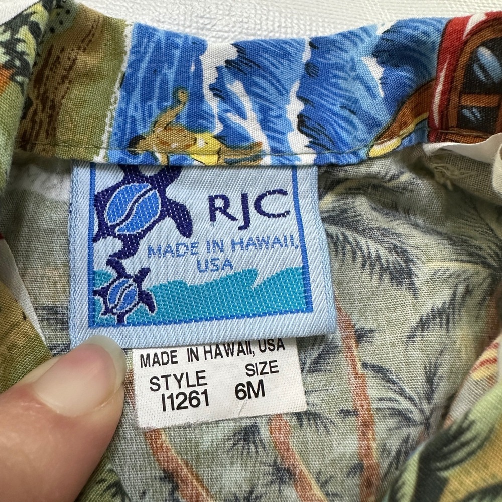 RJC Hawaii Aloha Shirt and Shorts Set Size 6M Tropical Island Vacation Coastal - Picture 3 of 9